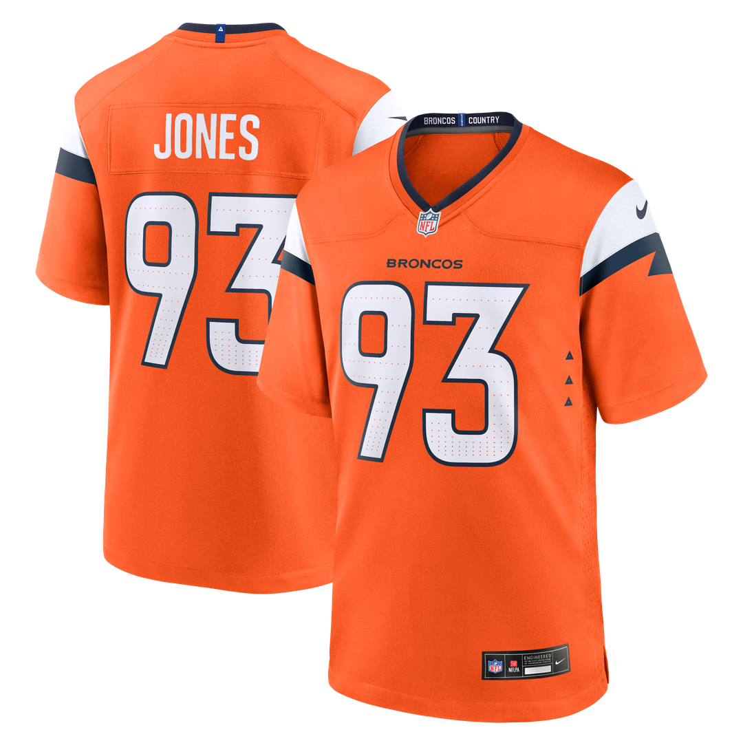 D.J. Jones Denver Broncos Team Jersey - Orange