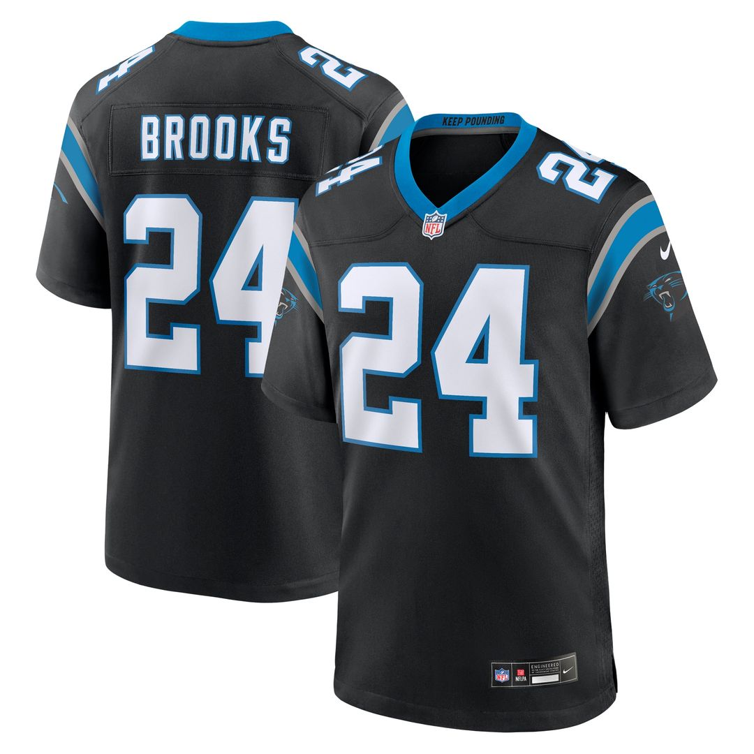 Jonathon Brooks Carolina Panthers Jersey - Black