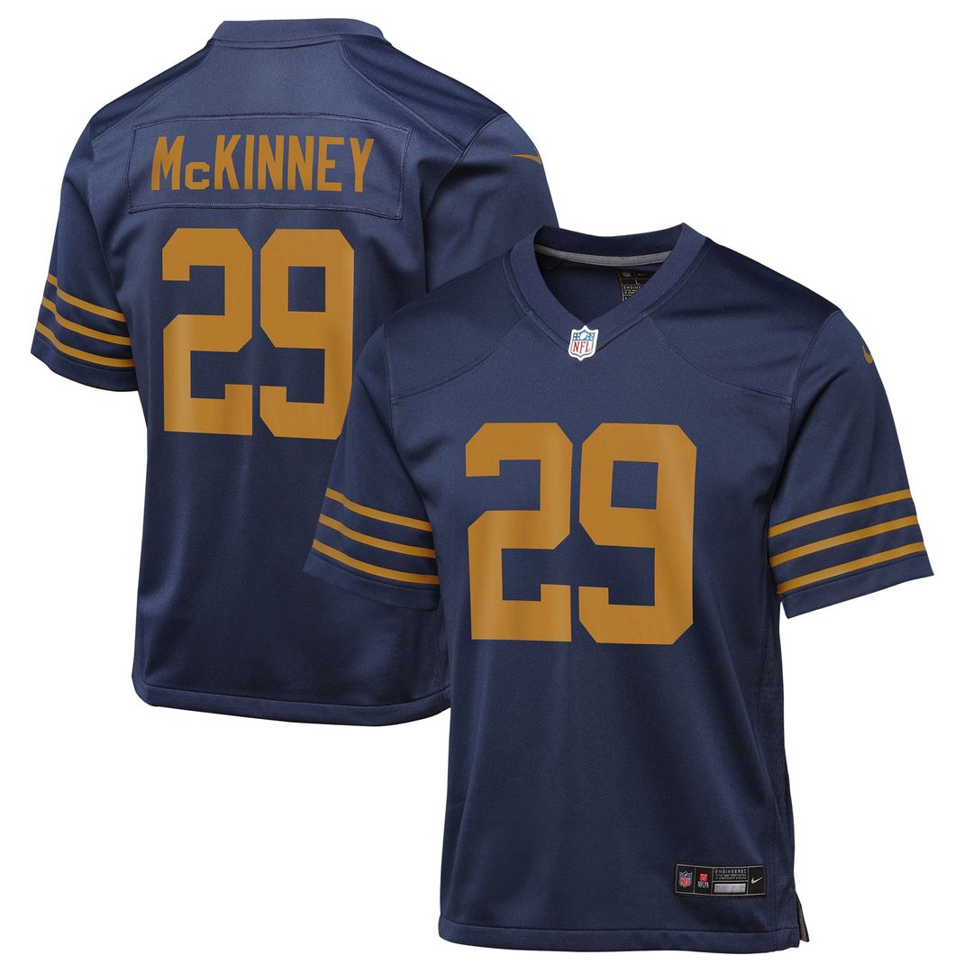 Xavier McKinney Green Bay Packers Youth The 1923 Classic Jersey - Navy