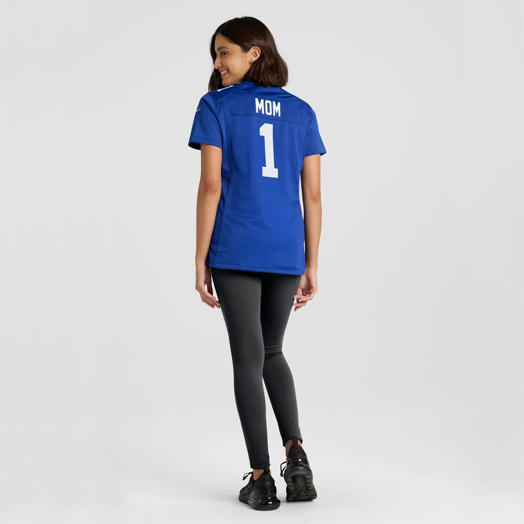 Number 1 Mom New York Giants Women's Jersey - Royal