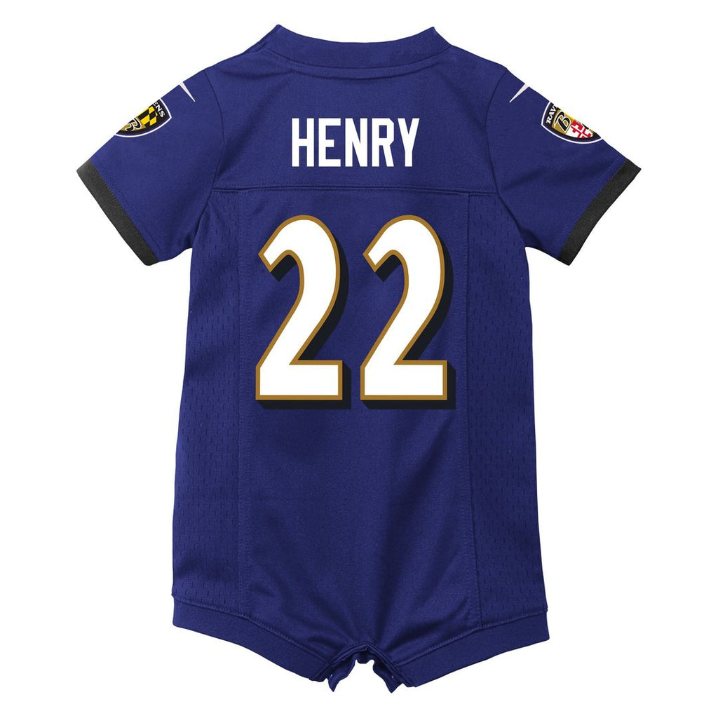 Derrick Henry Baltimore Ravens Newborn Romper Jersey - Purple
