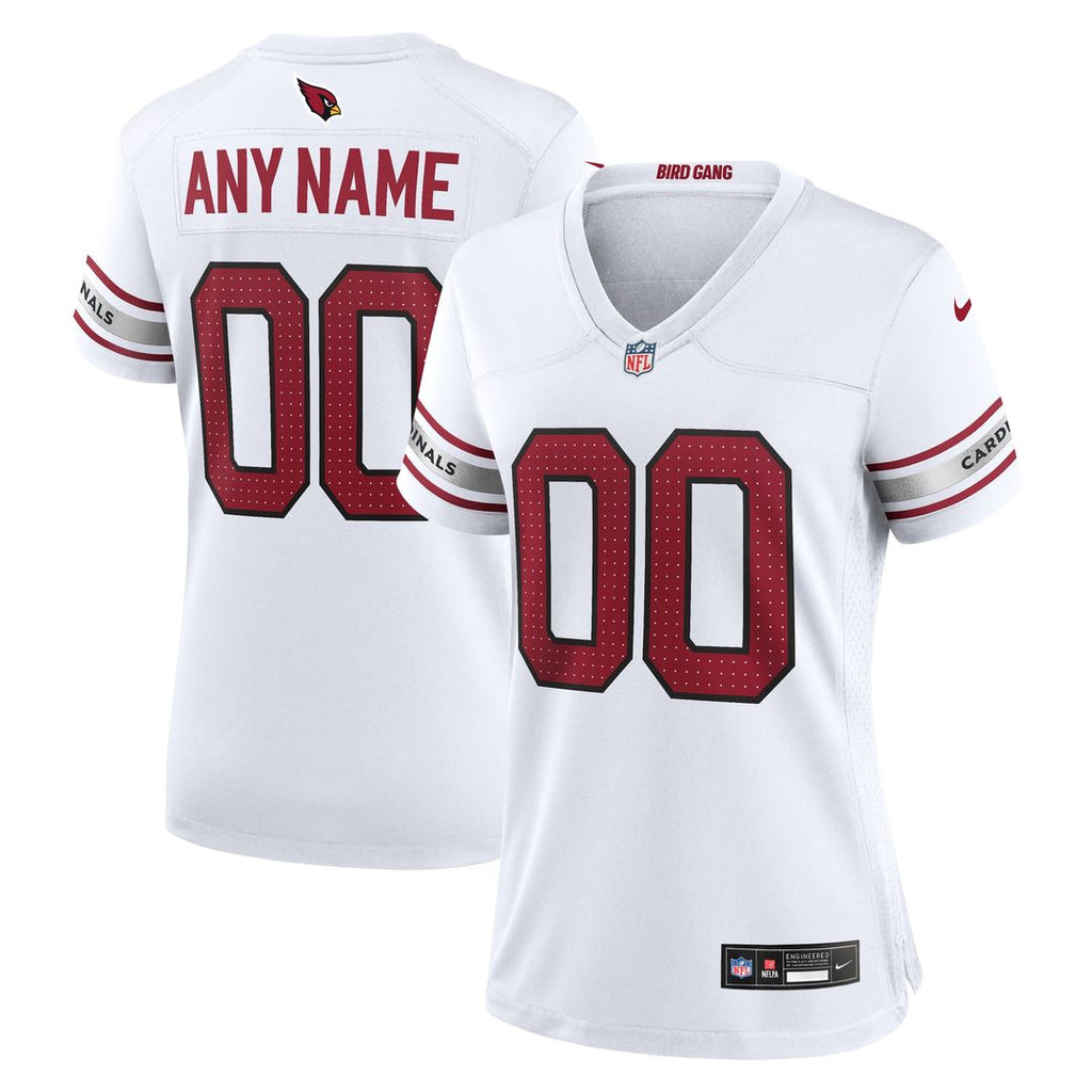 Arizona Cardinals Women's Custom Jersey - White