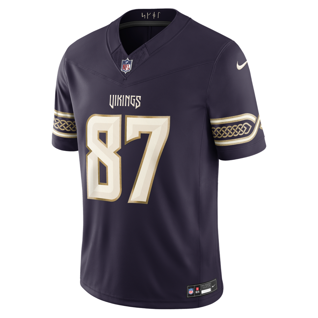 T.J. Hockenson Minnesota Vikings 2026 Rivalries Collection Stitched Jersey - Purple