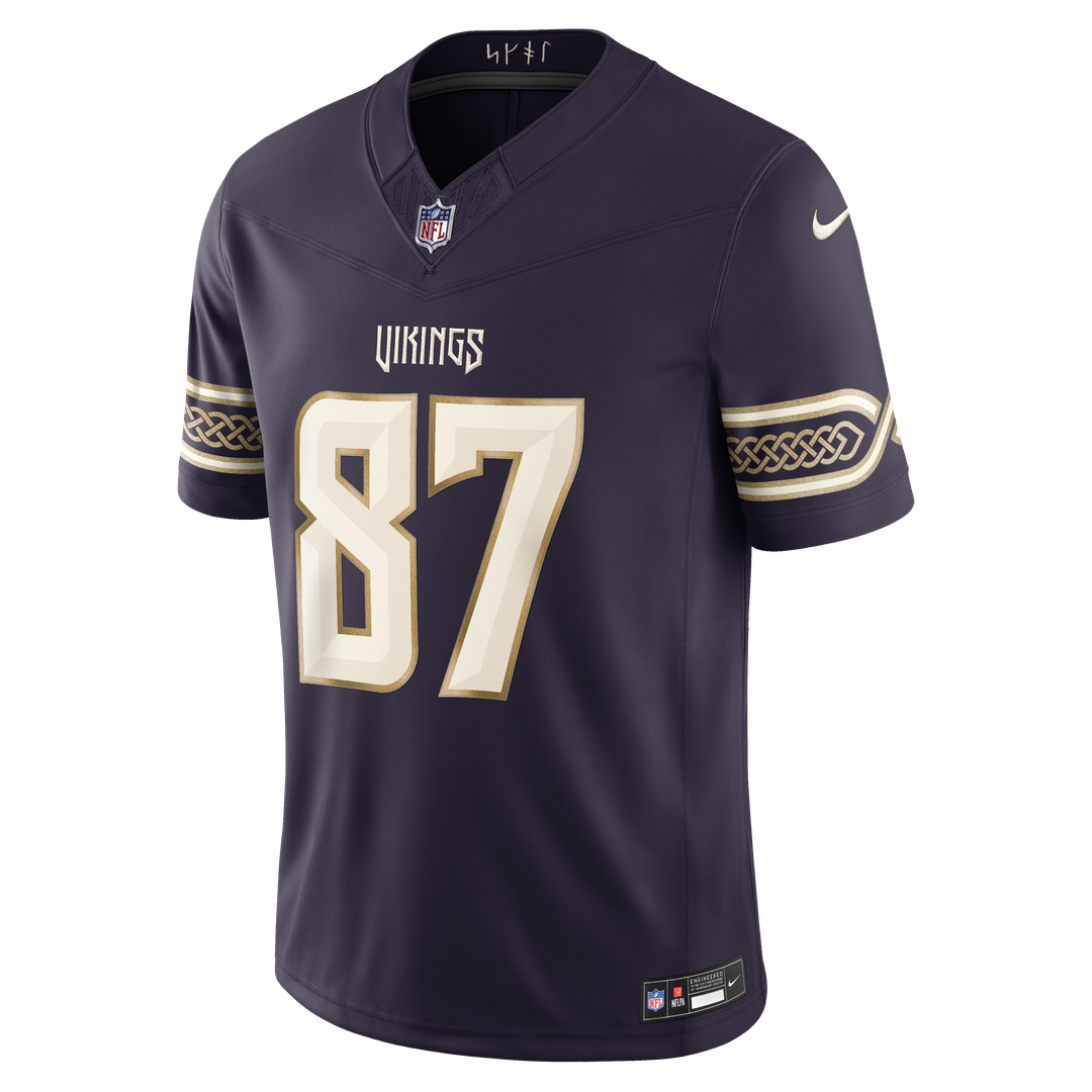 T.J. Hockenson Minnesota Vikings 2026 Rivalries Collection Stitched Jersey - Purple