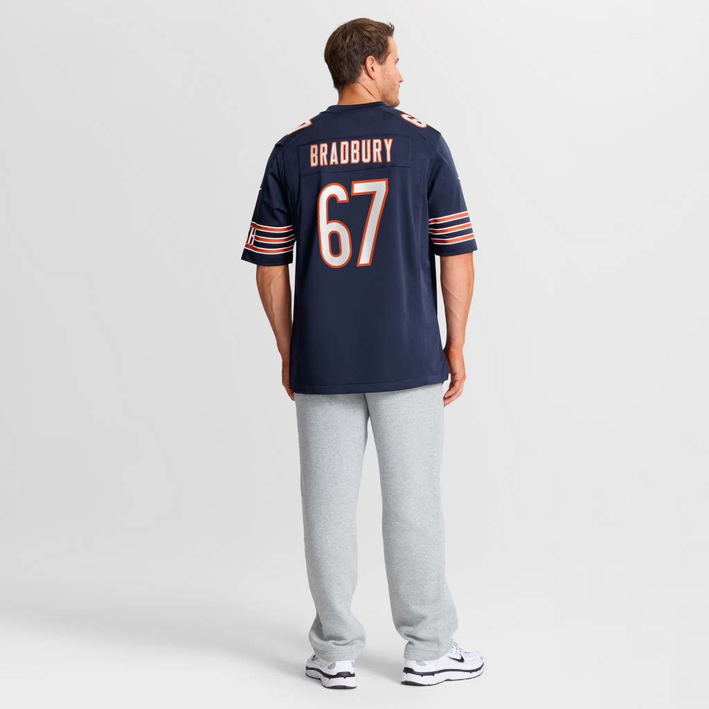 Garrett Bradbury Chicago Bears Team Jersey - Navy