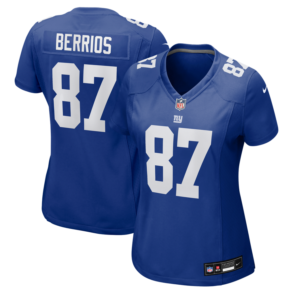 Braxton Berrios New York Giants Women's Team Jersey - Royal