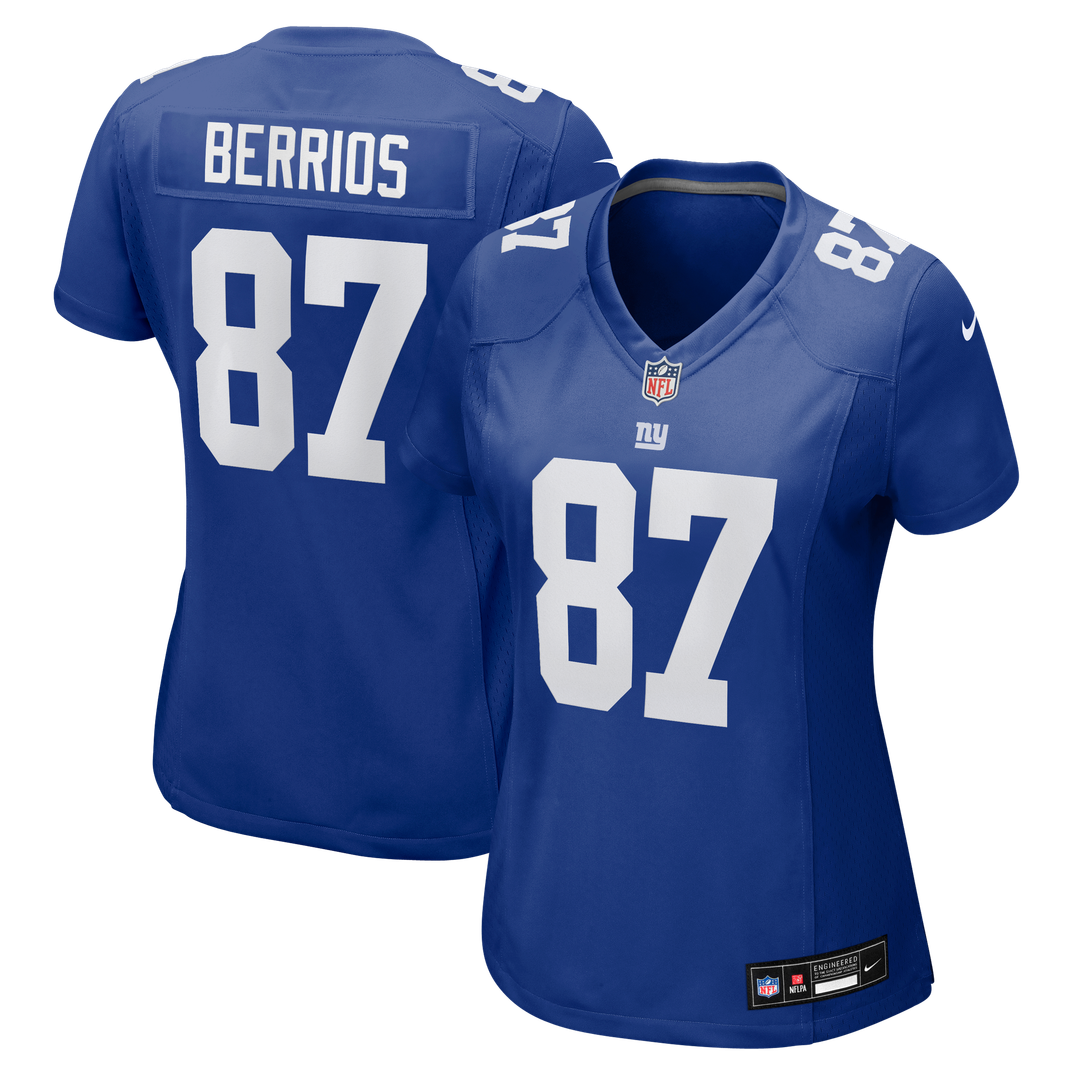 Braxton Berrios New York Giants Women's Team Jersey - Royal