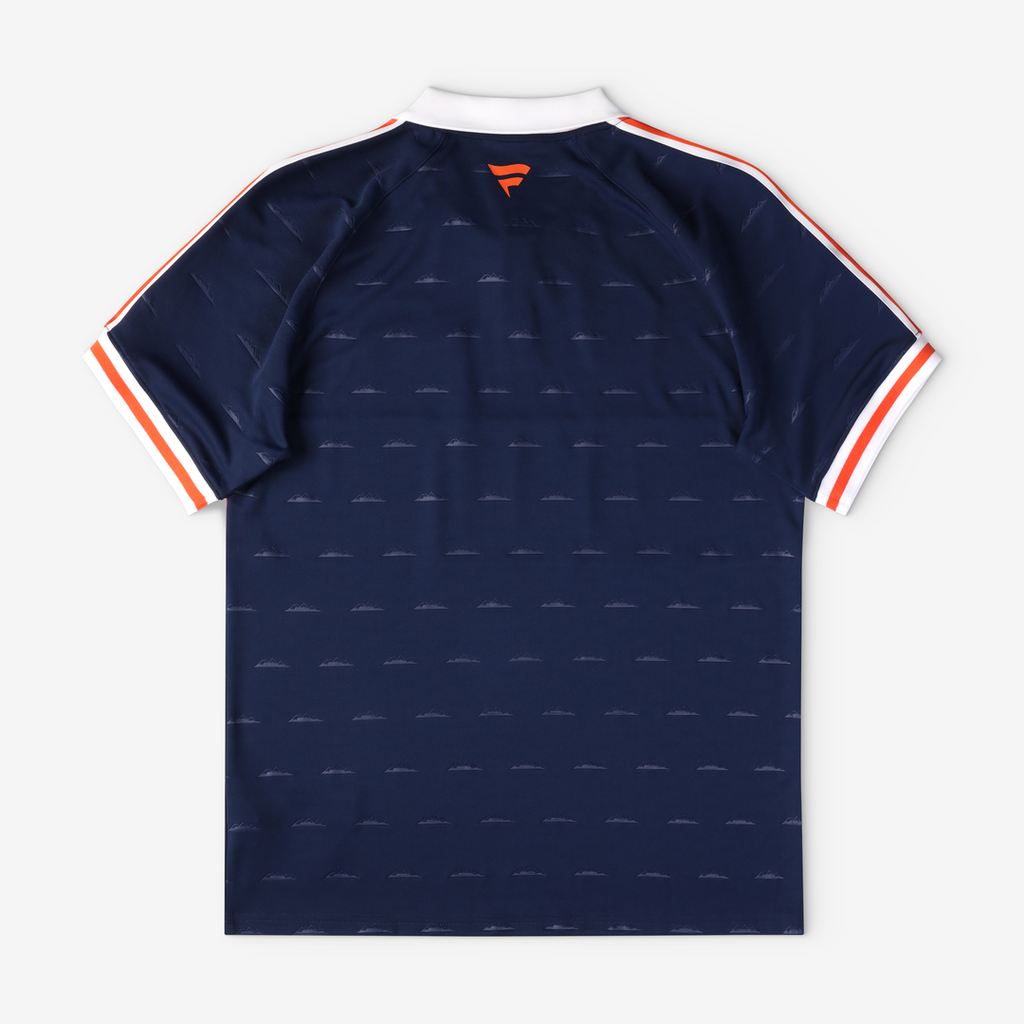 Denver Broncos Youth Football x Football Collared Fan Top - Navy