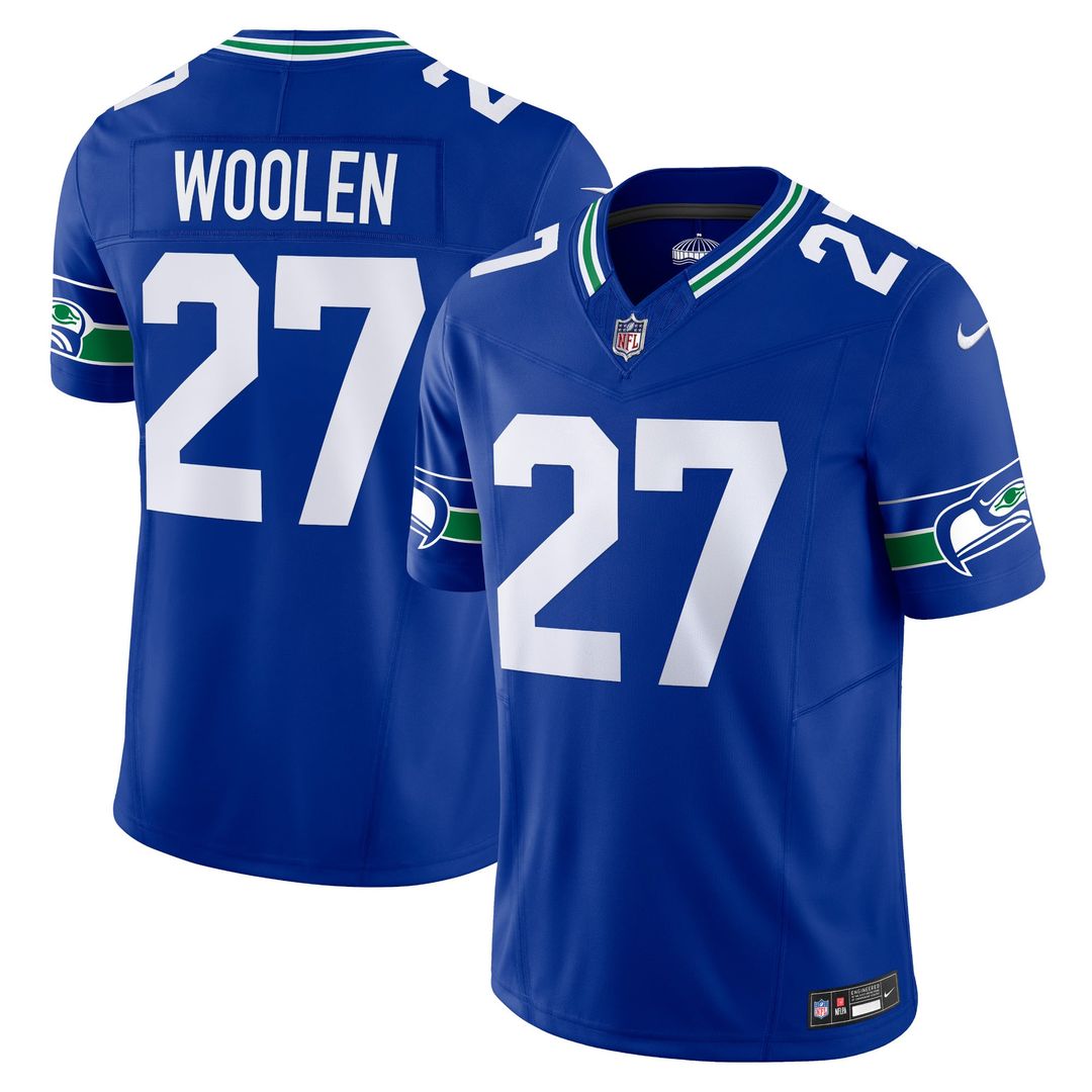 Tariq Woolen Seattle Seahawks Alternate Jersey - Royal