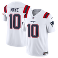 Drake Maye New England Patriots Stitched Jersey - White