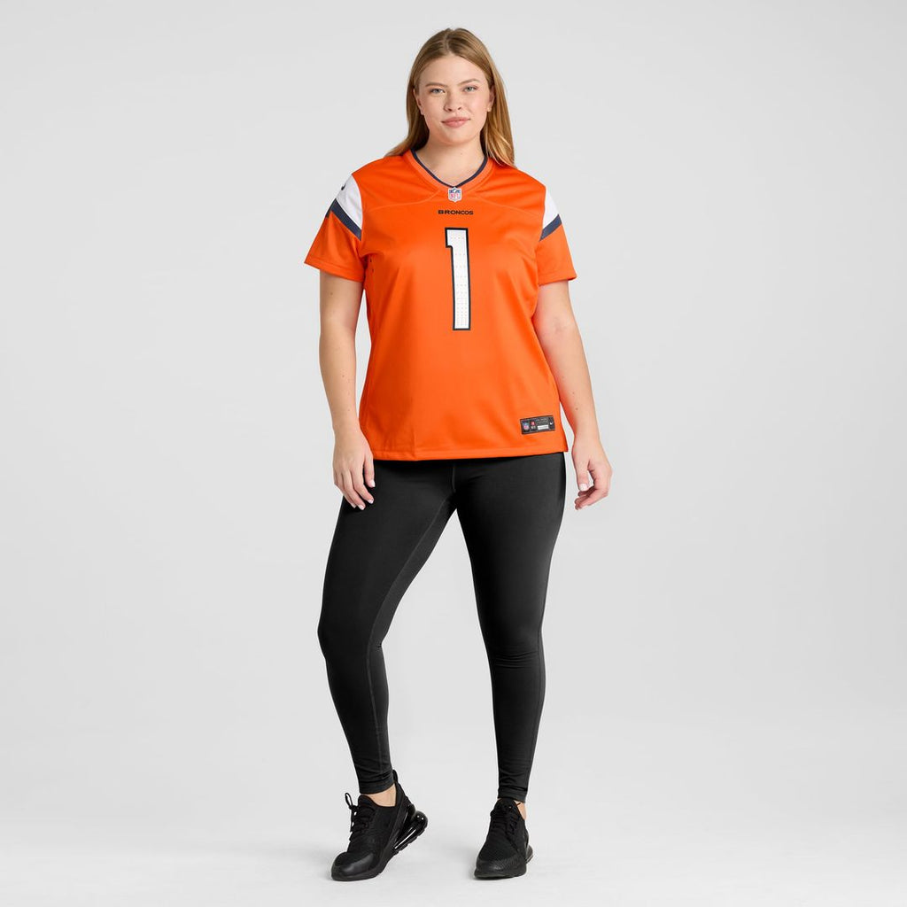 Denver Broncos Women's #1 Mom Jersey - Orange