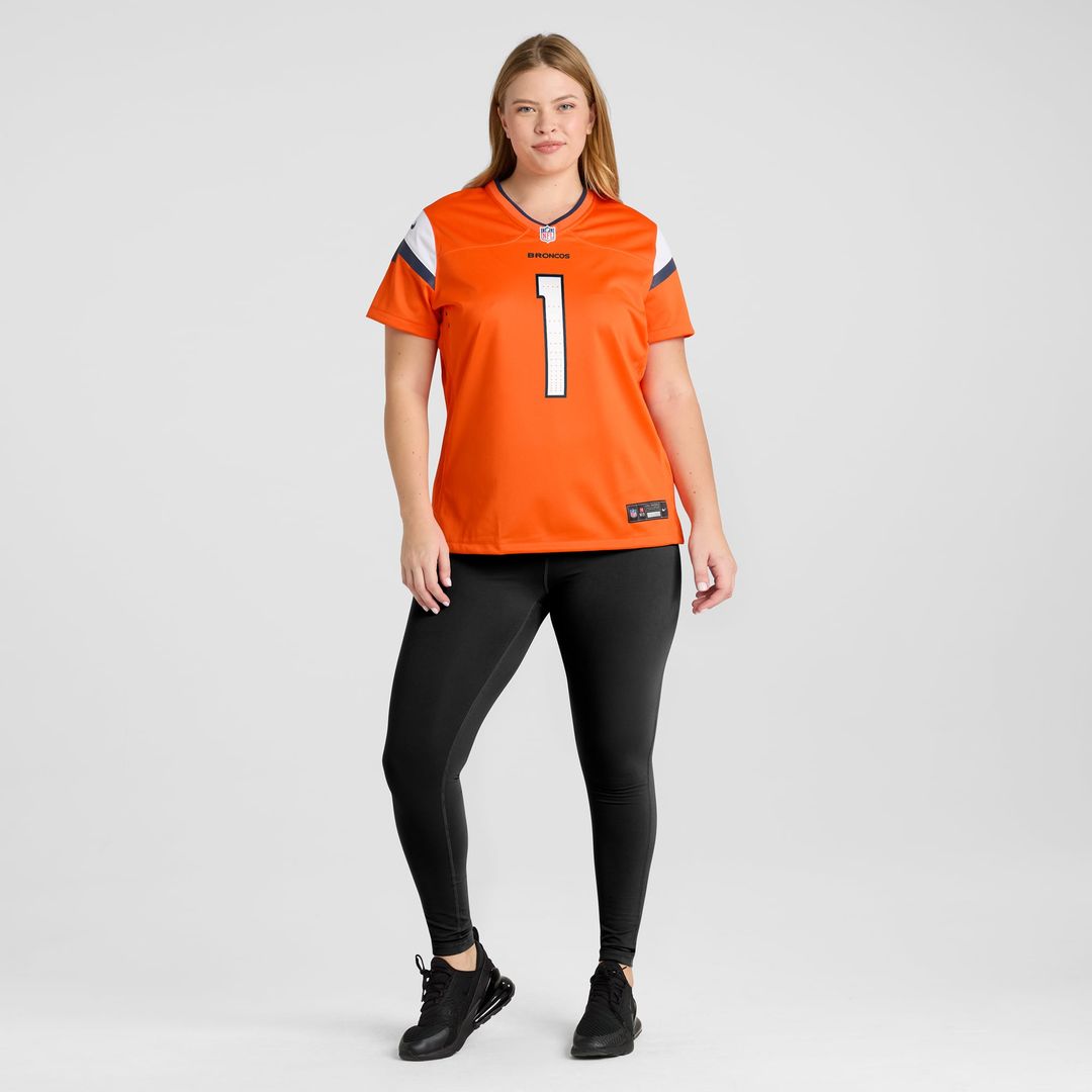 Denver Broncos Women's #1 Mom Jersey - Orange