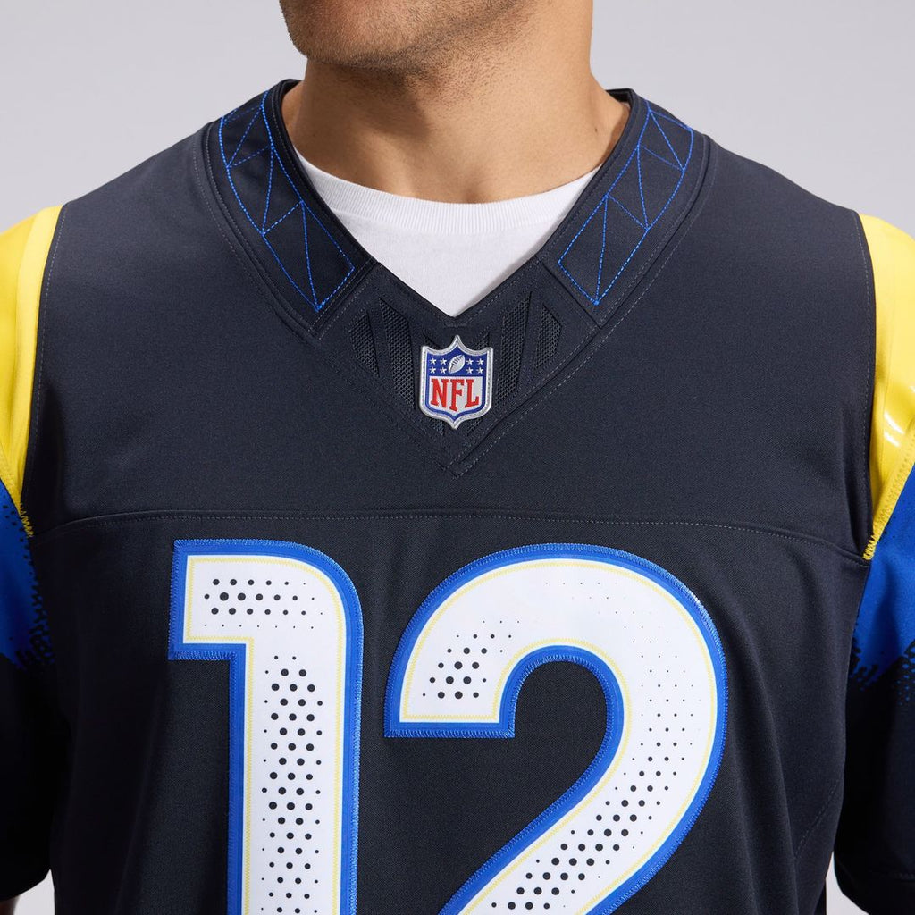 Puka Nacua Los Angeles Rams Rivalries Collection Stitched Jersey - Dark Blue