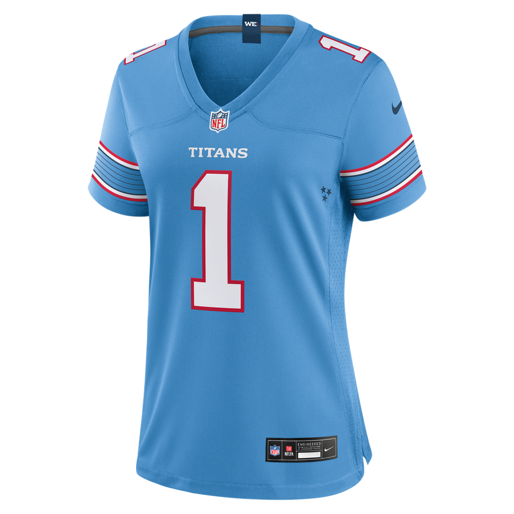 Cameron Ward Tennessee Titans Women's Jersey - White