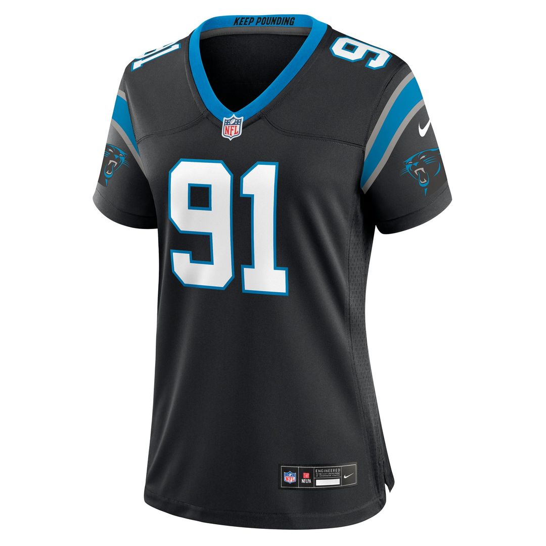 Patrick Jones II Carolina Panthers Women's Team Jersey - Black