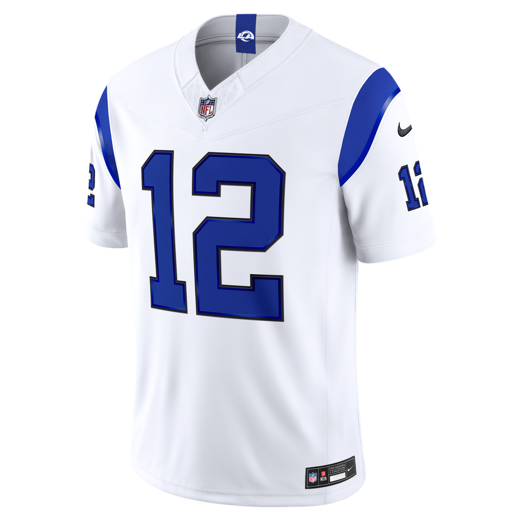 Puka Nacua Los Angeles Rams Fearsome White Stitched Jersey