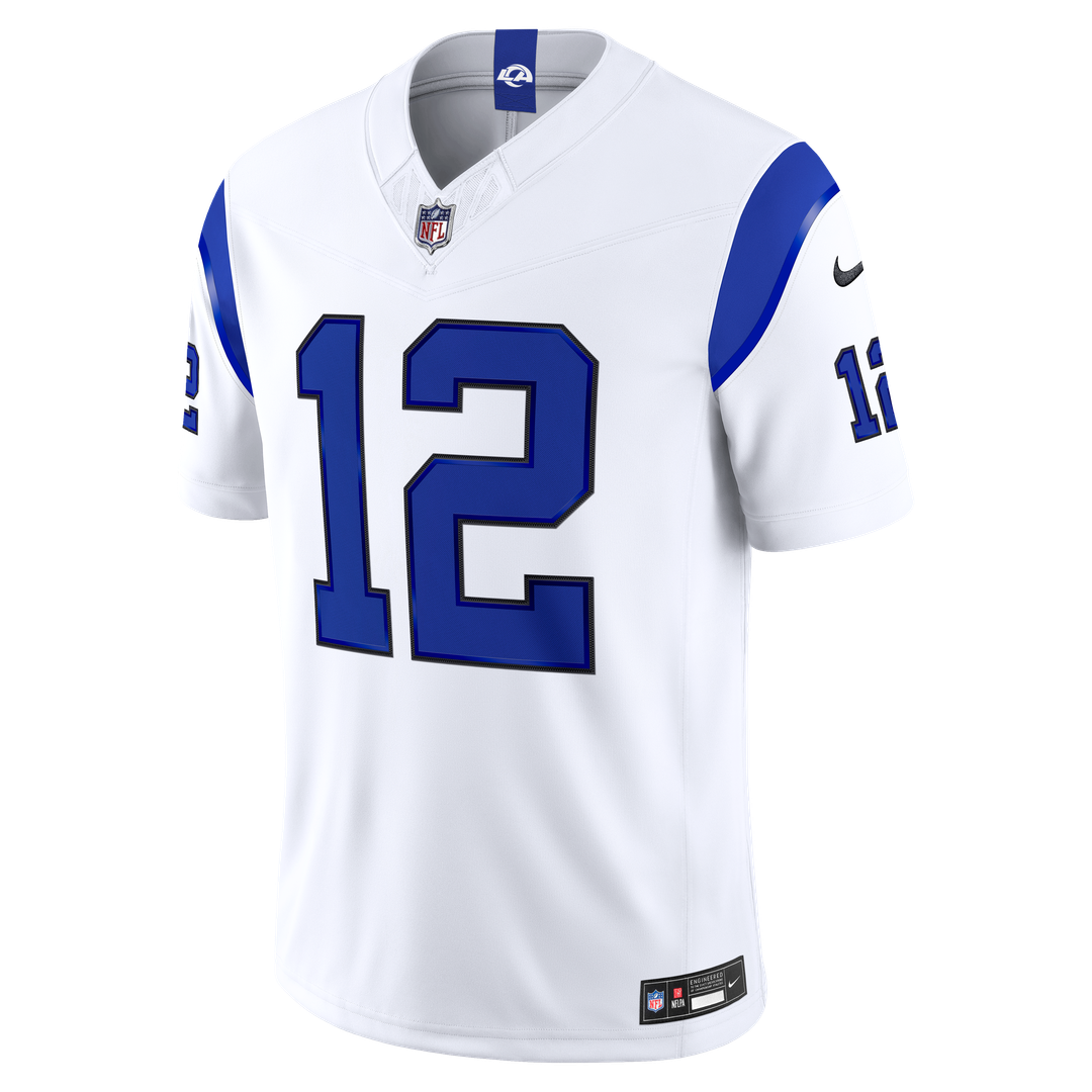 Puka Nacua Los Angeles Rams Fearsome White Stitched Jersey