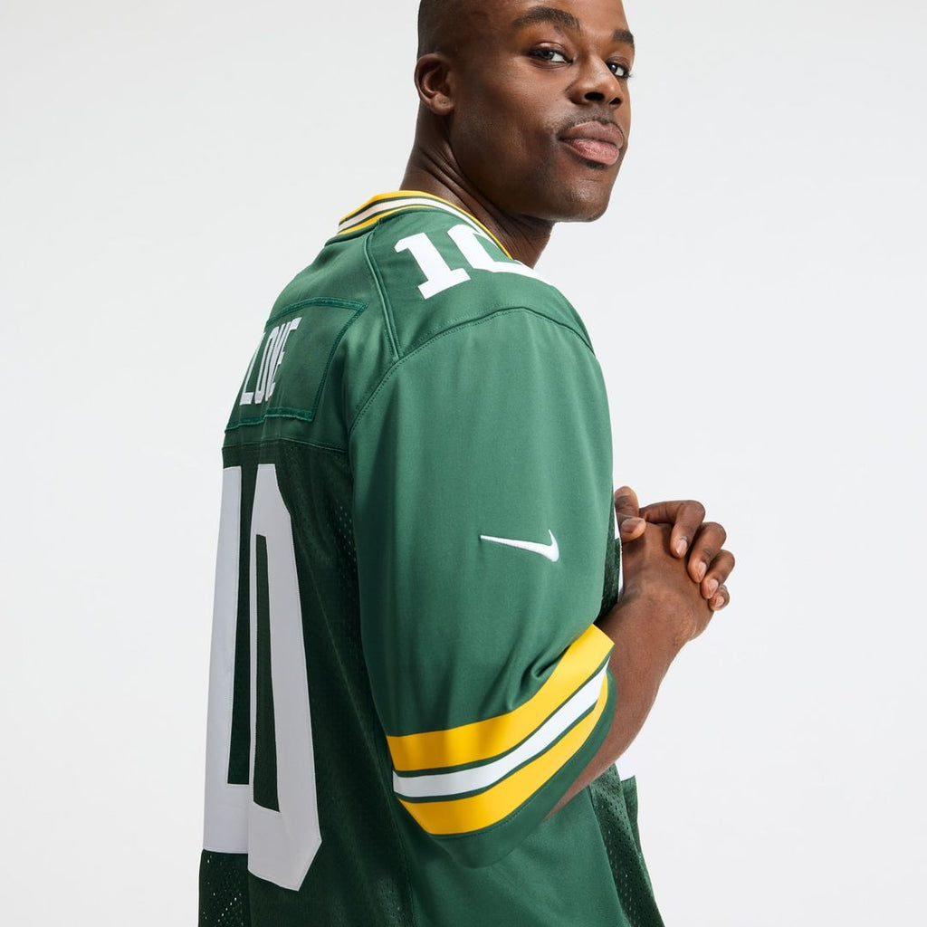 Love Green Bay Packers Stitched Jersey - Green
