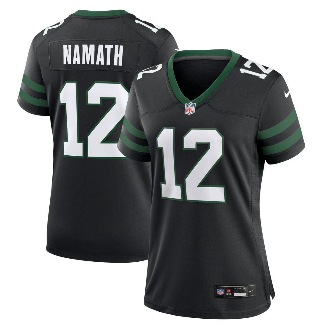 Joe Namath New York Jets Women's Retired Player Jersey - Legacy Green