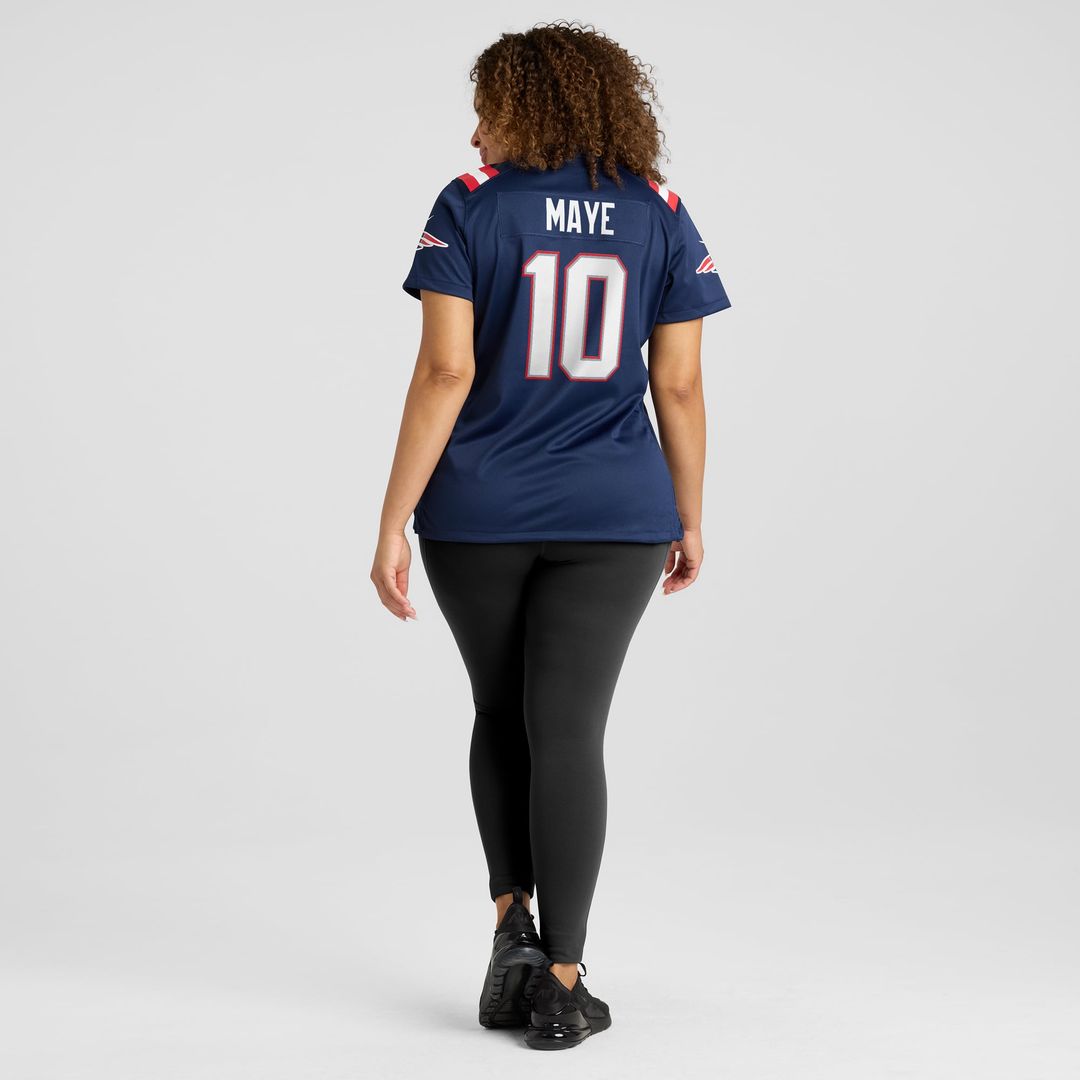 Drake Maye New England Patriots Women's Player Jersey - Navy
