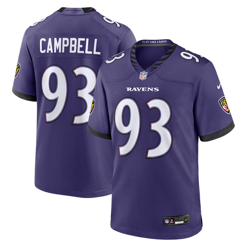 Calais Campbell Baltimore Ravens Team Jersey - Purple