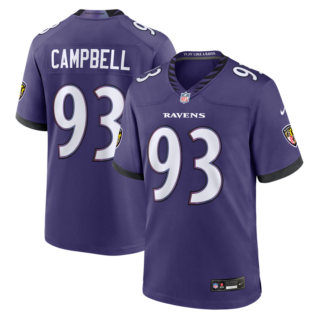 Calais Campbell Baltimore Ravens Team Jersey - Purple