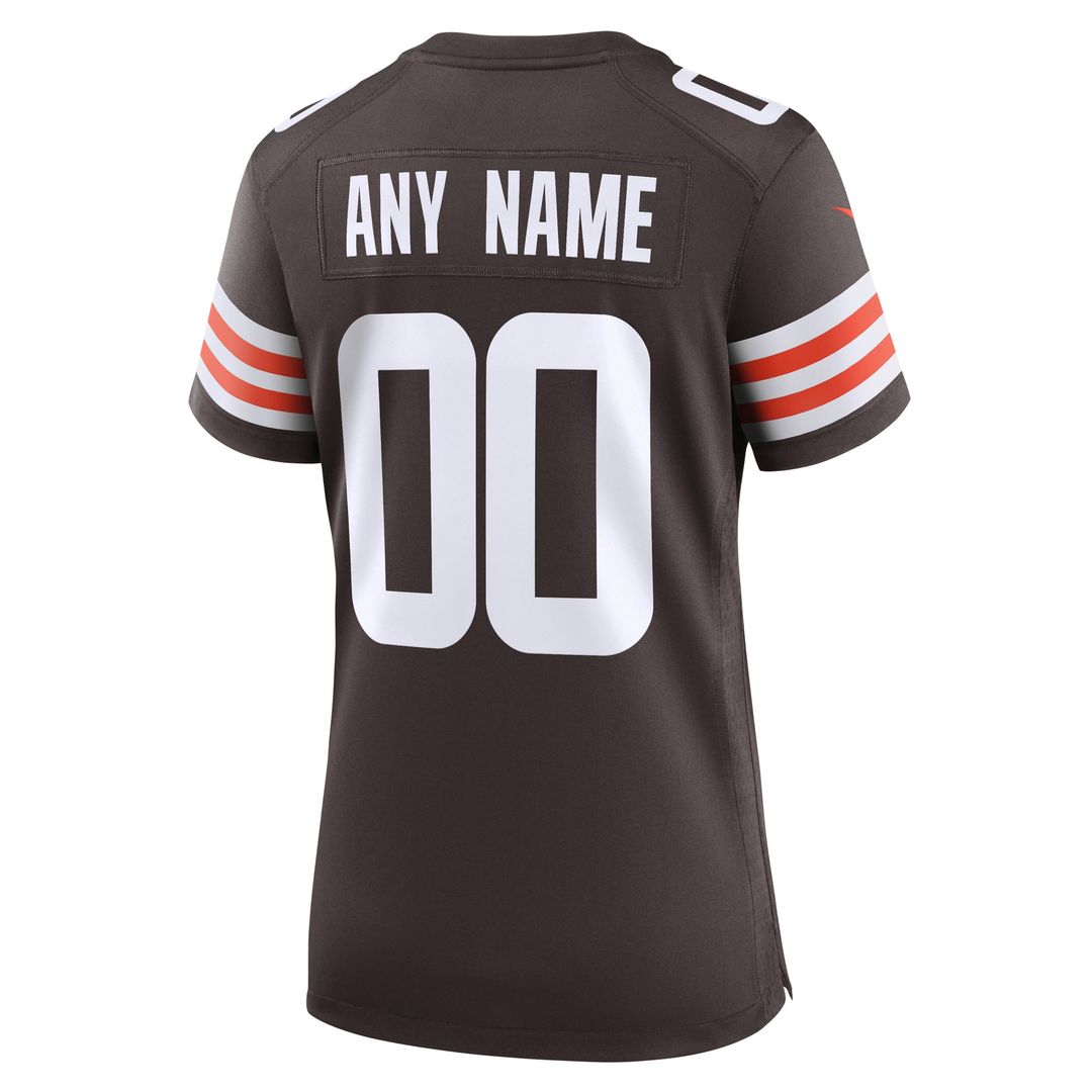 Cleveland Browns Women's Custom Jersey - Brown