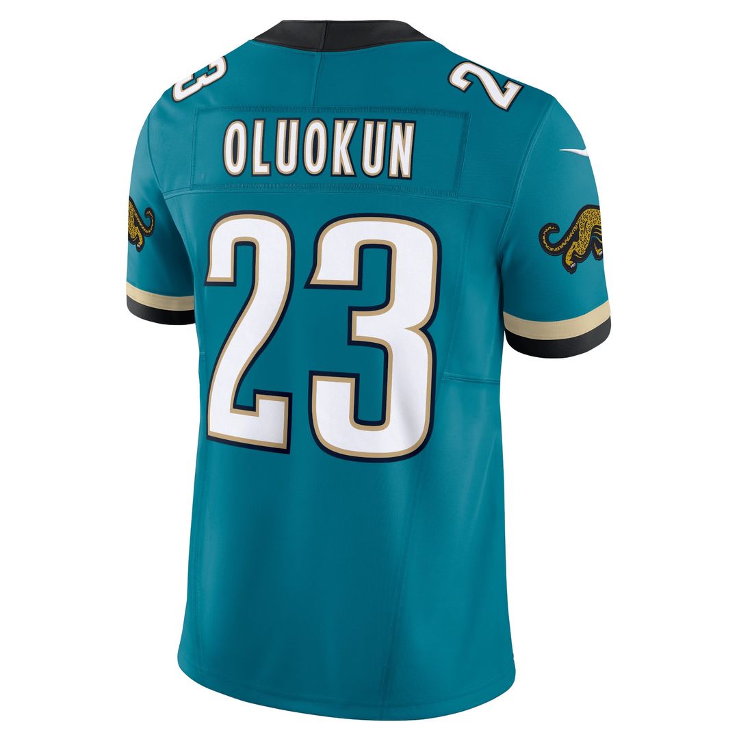 Foye Oluokun Jacksonville Jaguars Prowler Throwback Jersey - Teal