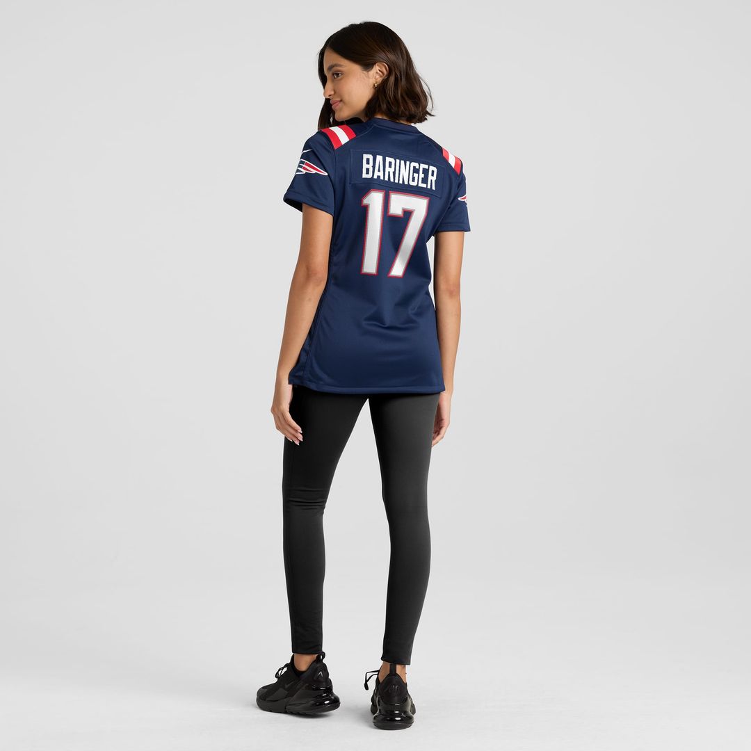 Bryce Baringer New England Patriots Women's Jersey - Navy
