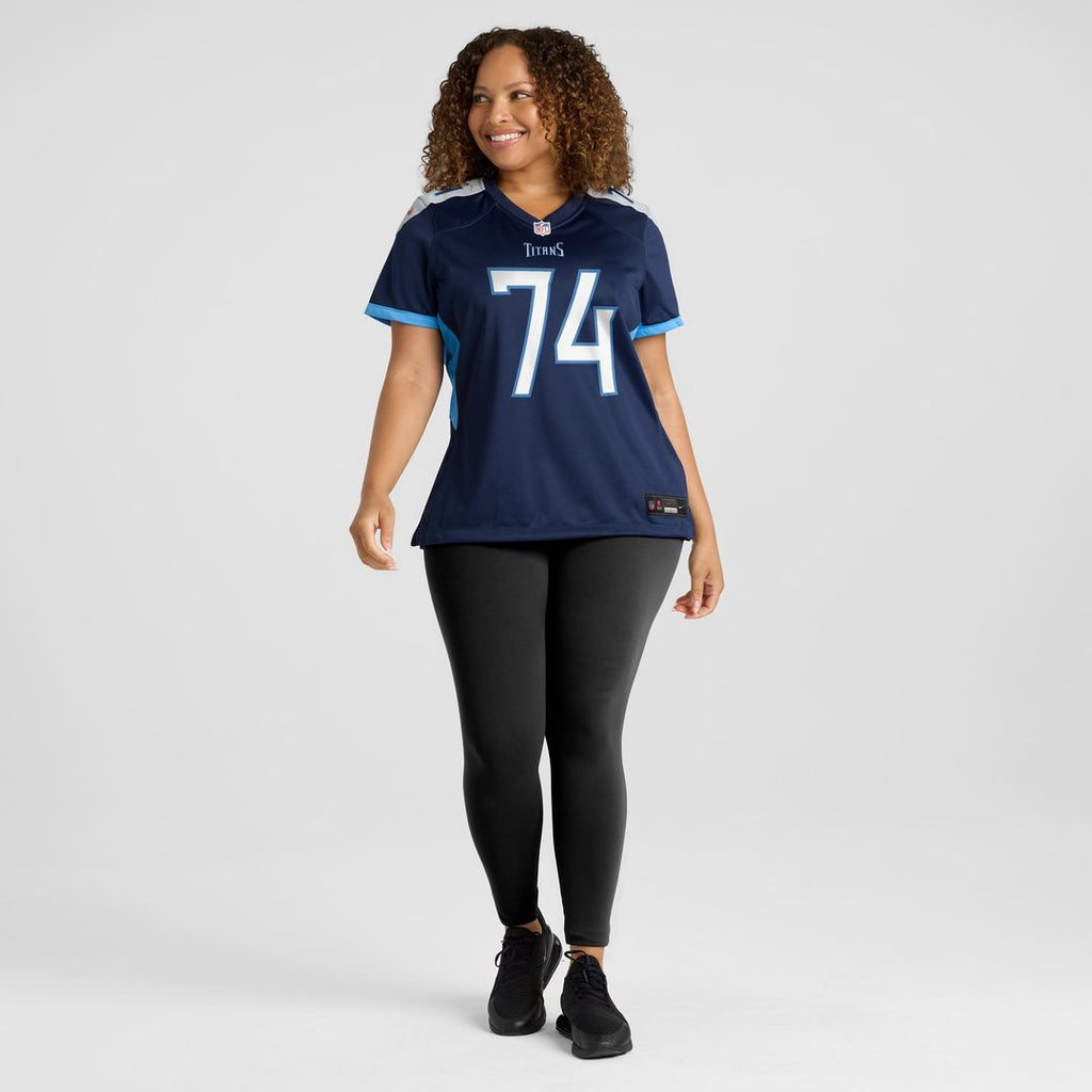 Bruce Matthews Tennessee Titans Women's Oilers Throwback Retired Player Jersey - Light Blue