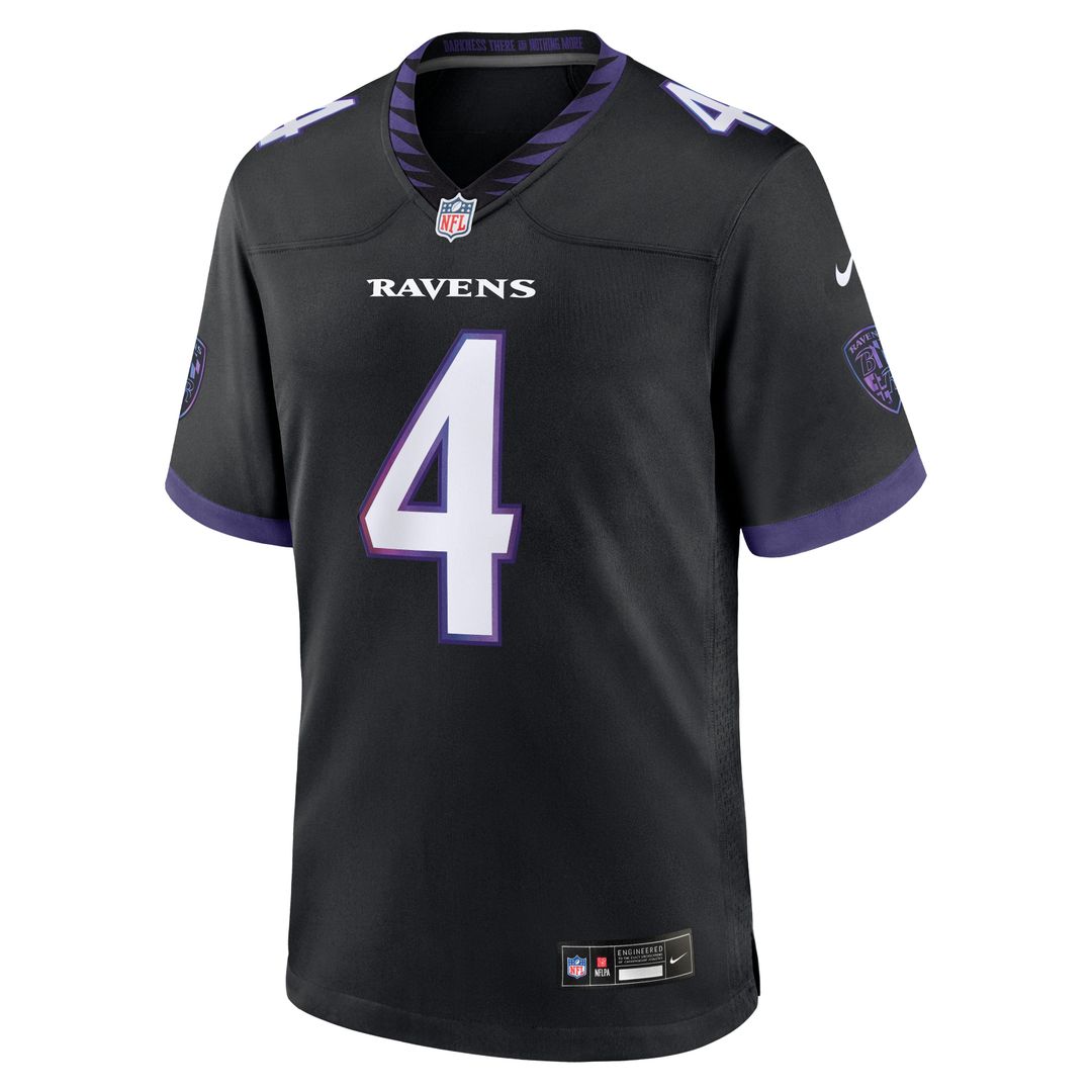 Zay Flowers Baltimore Ravens Alternate Jersey - Purple