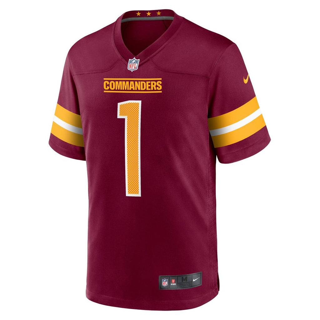 Number 1 Groom Washington Commanders Jersey - Burgundy