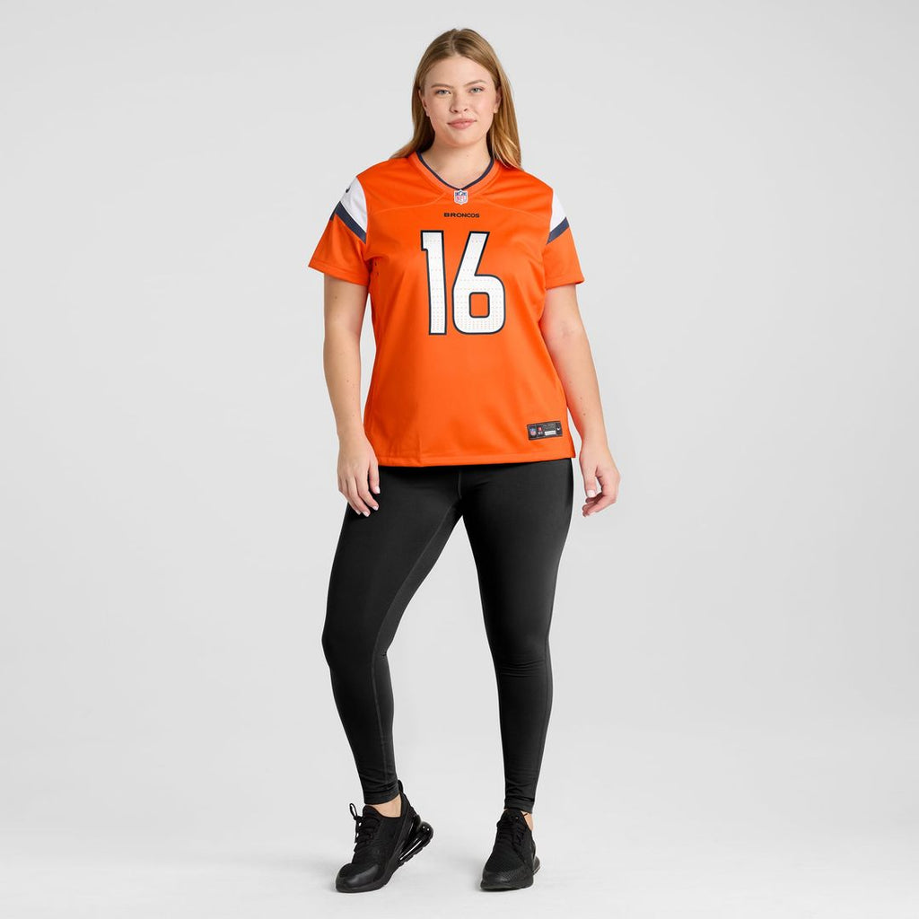 Troy Franklin Denver Broncos Women's Team Jersey - Orange