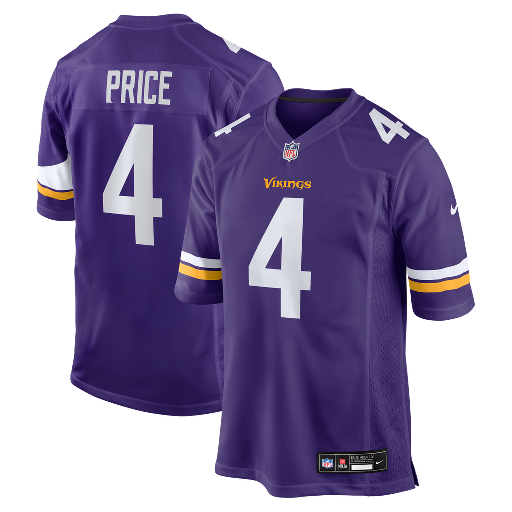 Myles Price Minnesota Vikings Team Jersey - Purple