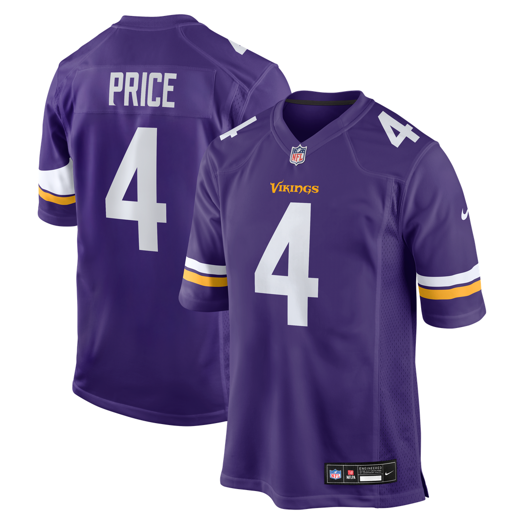 Myles Price Minnesota Vikings Team Jersey - Purple