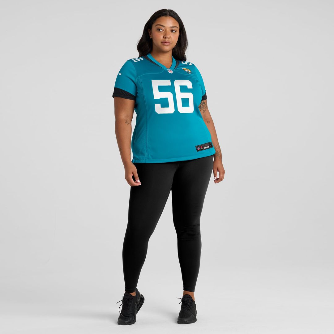 Yasir Abdullah Jacksonville Jaguars Women's Team Jersey - Teal