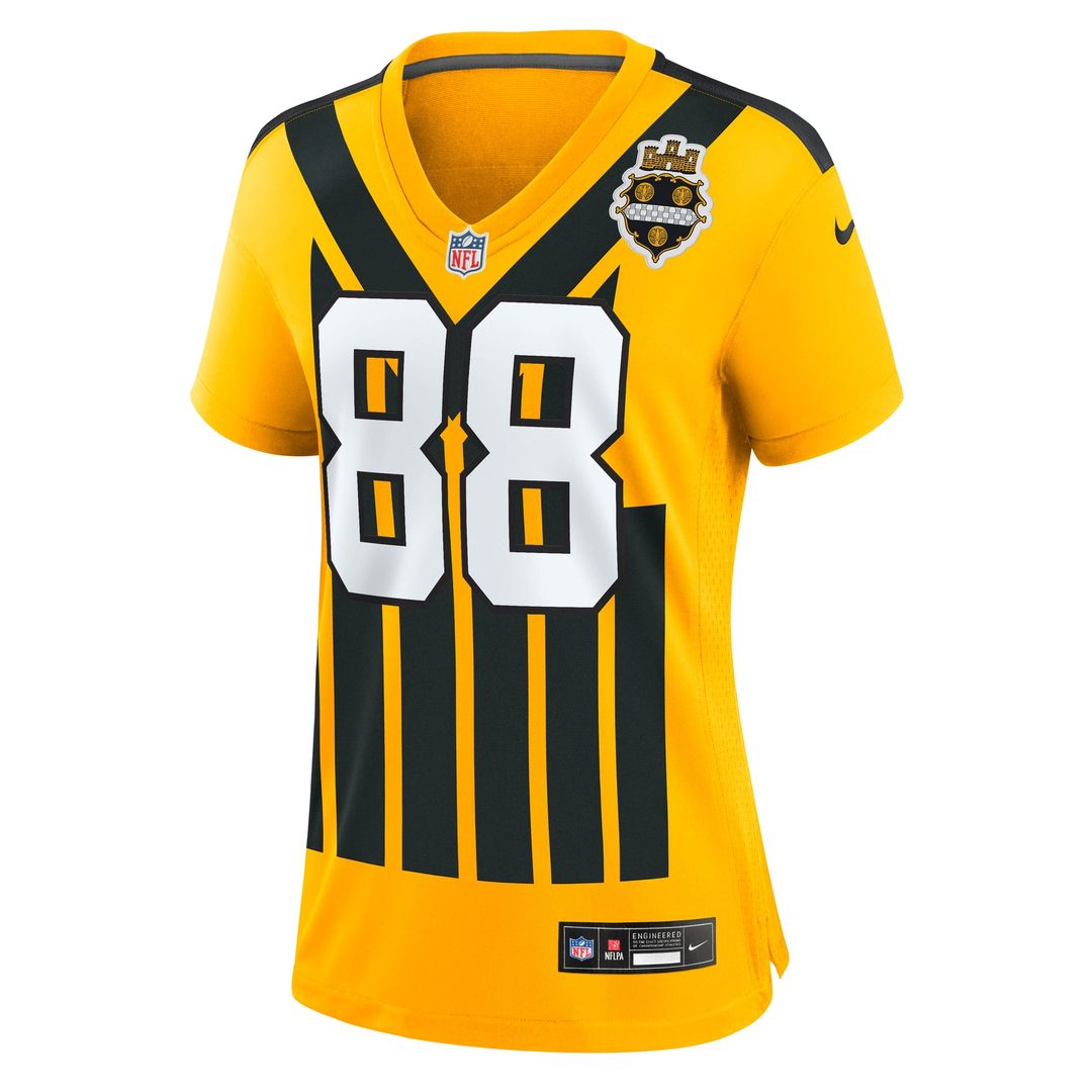 Pat Freiermuth Pittsburgh Steelers Women's Alternate 1933 Throwback Jersey - Gold