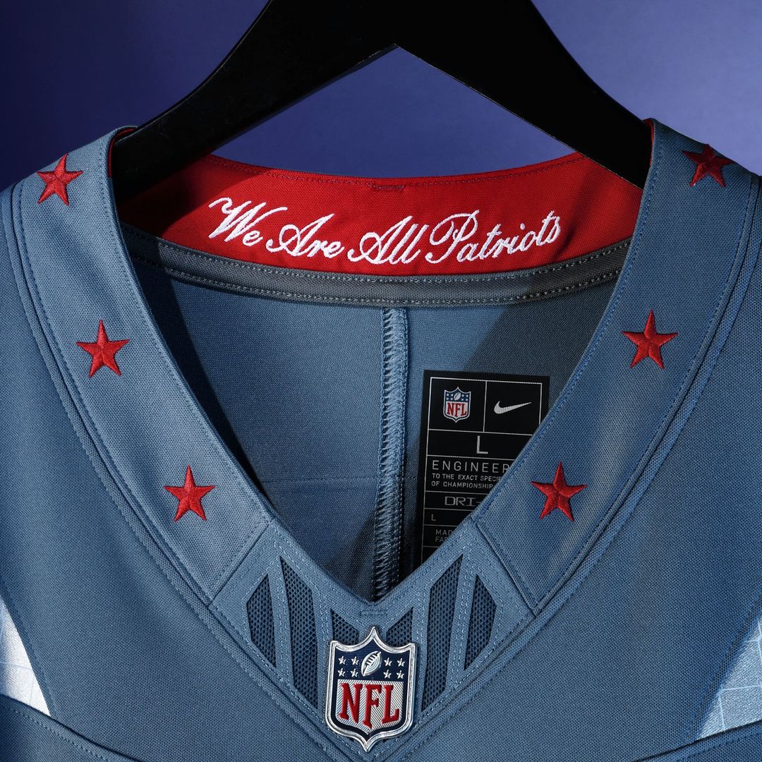 Drake Maye New England Patriots Rivalries Collection Stitched Jersey - Blue
