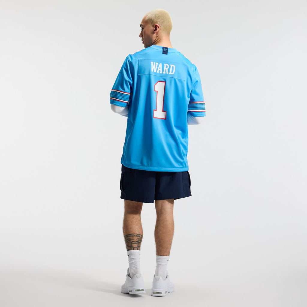 Cameron Ward Tennessee Titans Jersey - Light Blue