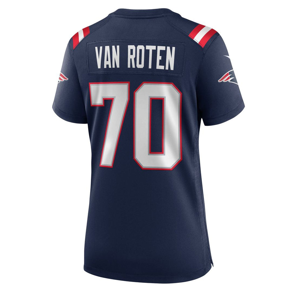 Greg Van Roten New England Patriots Women's Team Jersey - Navy