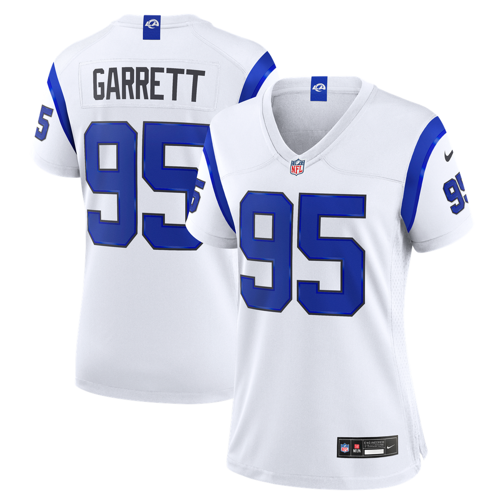 Myles Garrett Los Angeles Rams Women's Fearsome White Jersey