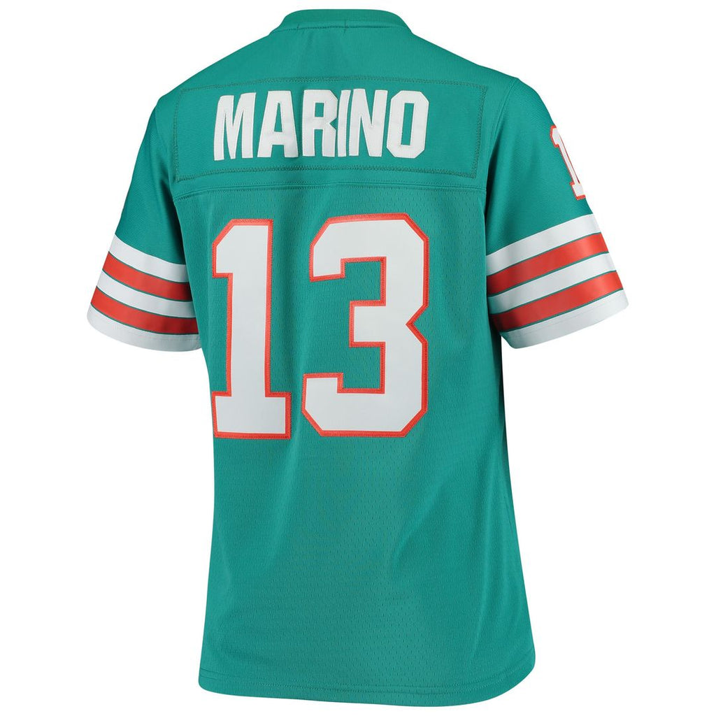 Dan Marino Miami Dolphins Women's 1984 Legacy Jersey - Aqua