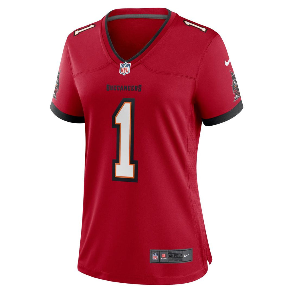 Number 1 Mom Tampa Bay Buccaneers Women's Jersey - Red
