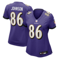 Cornelius Johnson Baltimore Ravens Women's Team Jersey - Purple