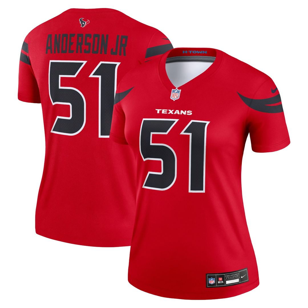 Will Anderson Jr. Houston Texans Women's Alternate Legend Player Performance Top - Navy