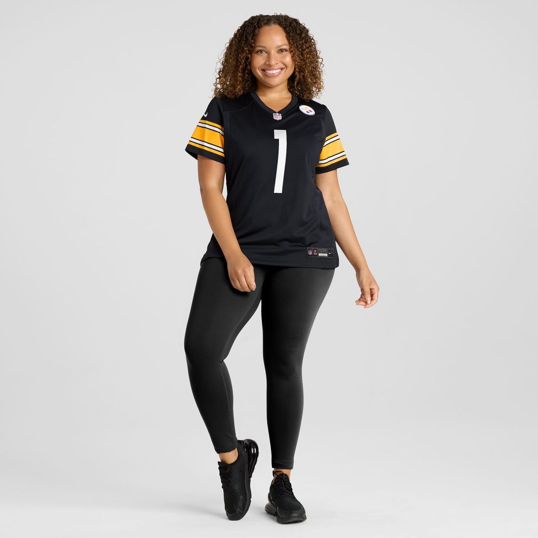 Number 1 Bride Pittsburgh Steelers Women's Jersey - Black