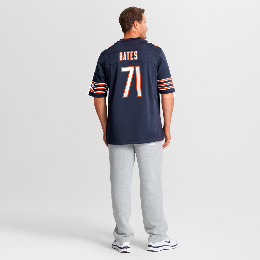 Ryan Bates Chicago Bears Jersey - Navy