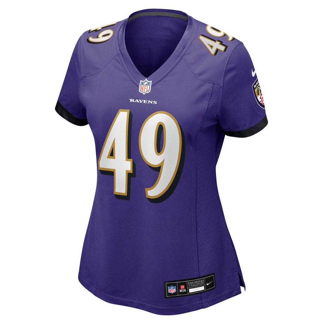 Jay Higgins IV Baltimore Ravens Women's Team Jersey - Purple
