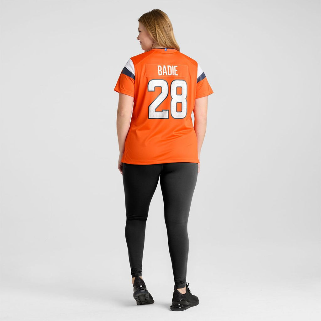 Tyler Badie Denver Broncos Women's Team Jersey - Orange