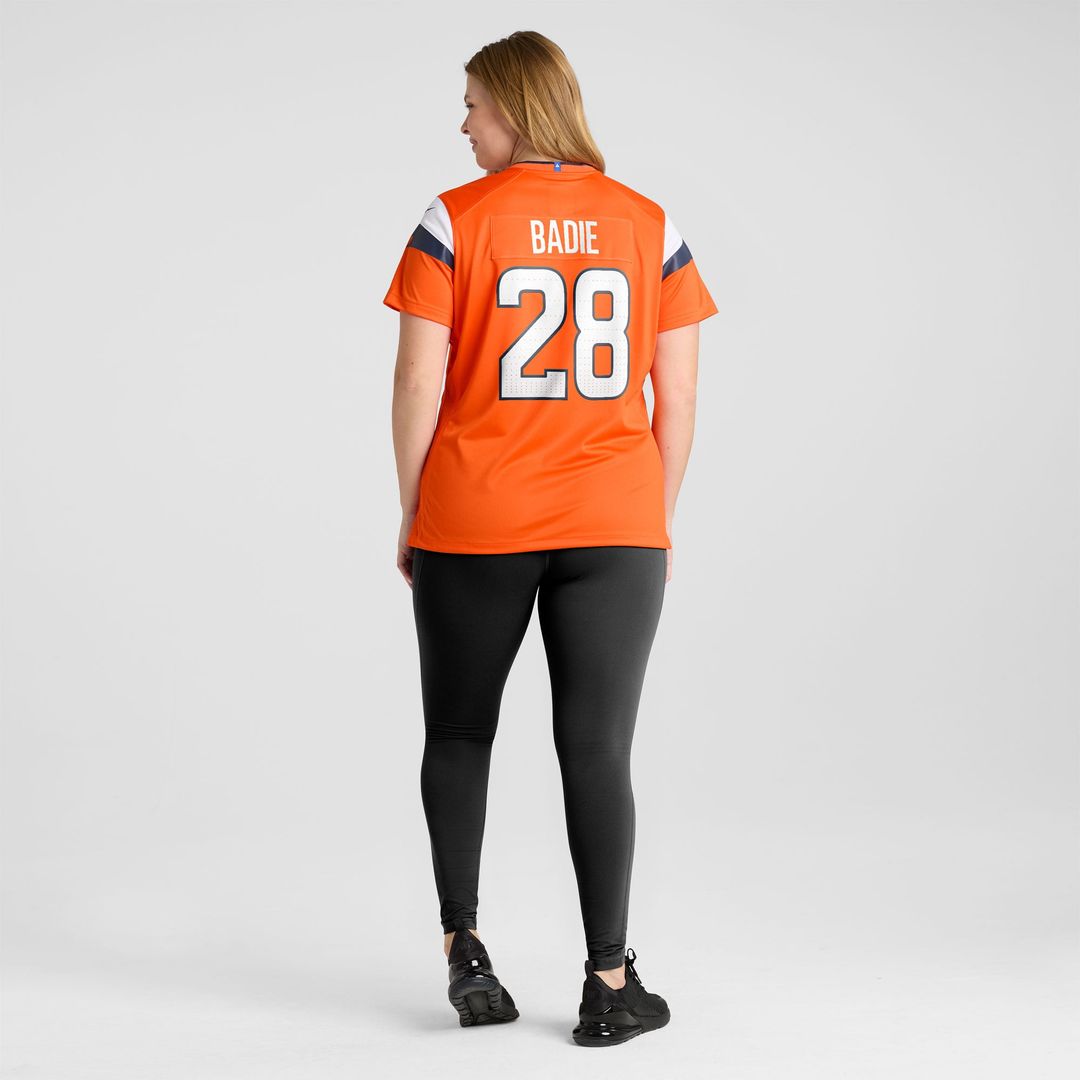 Tyler Badie Denver Broncos Women's Team Jersey - Orange